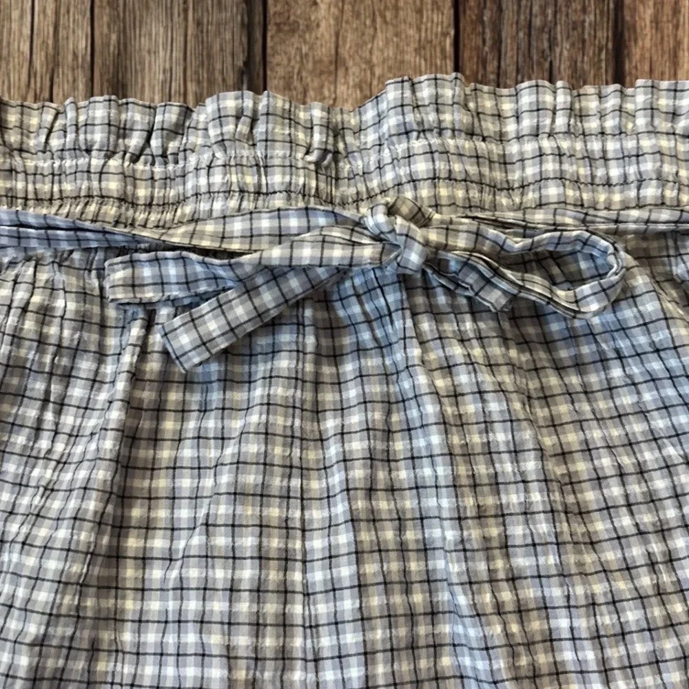 Urban Outfitters Plaid Paperbag Waist Tie Shorts High Rise Cottagecore‎ Preppy S